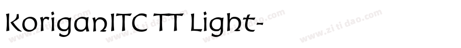KoriganITC TT Light字体转换